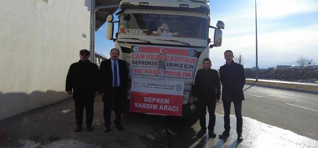 DEPREM YARDIM ARACIMIZ YOLA ÇIKTI
